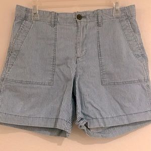 Gap railroad stripe shorts